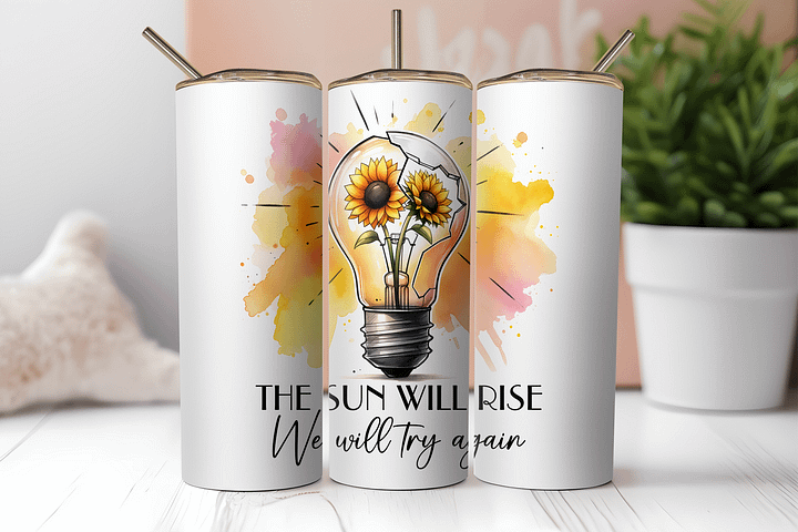 Resilient Sunflowers: The Sun Will Rise Tumbler product image (2)
