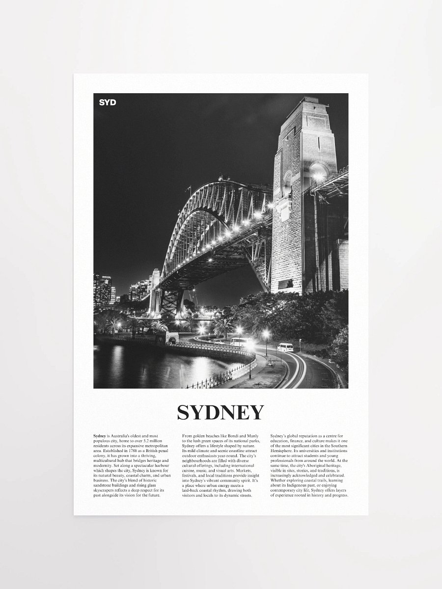 Sydney 02 Newspaper Poster product image (5)