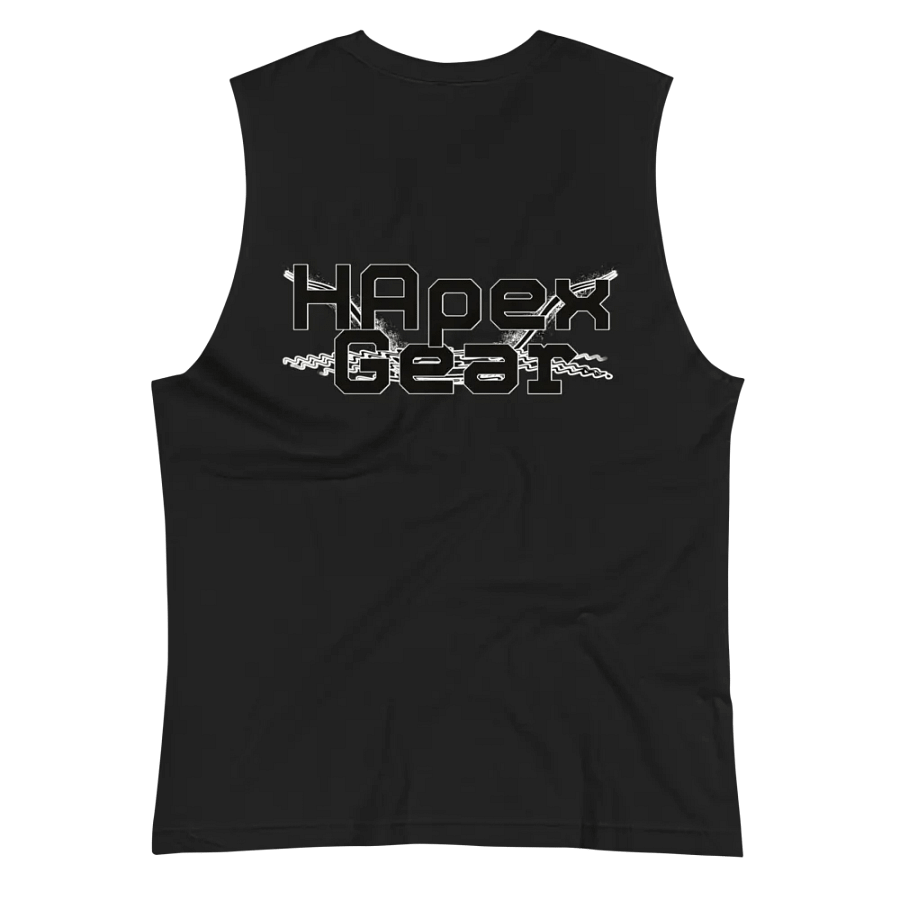 Muscle Tank - Embroidered - Black HApex Gear Black Logo product image (5)