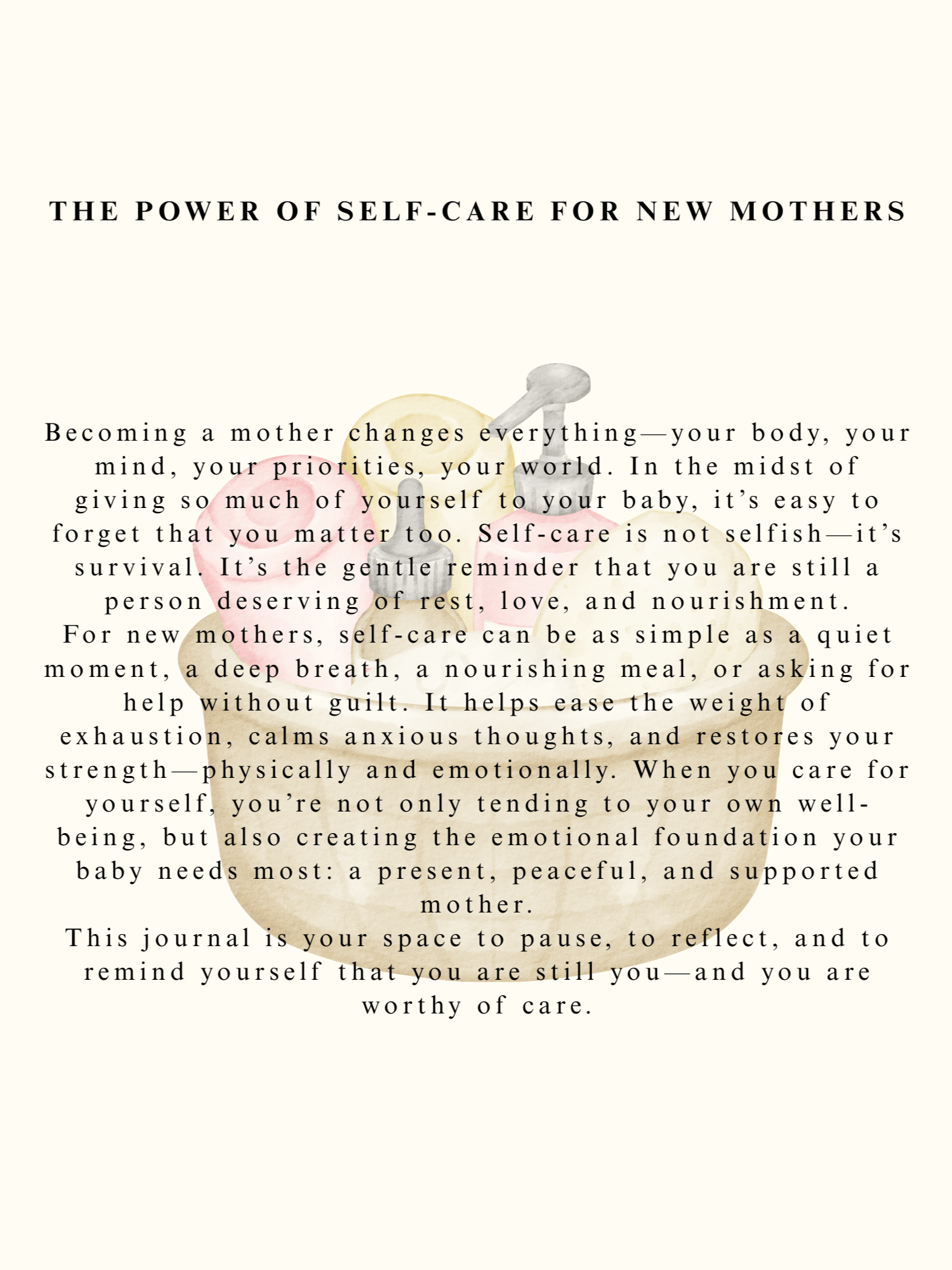 Nurturing You: A Self-Care Journal for New Moms product image (4)