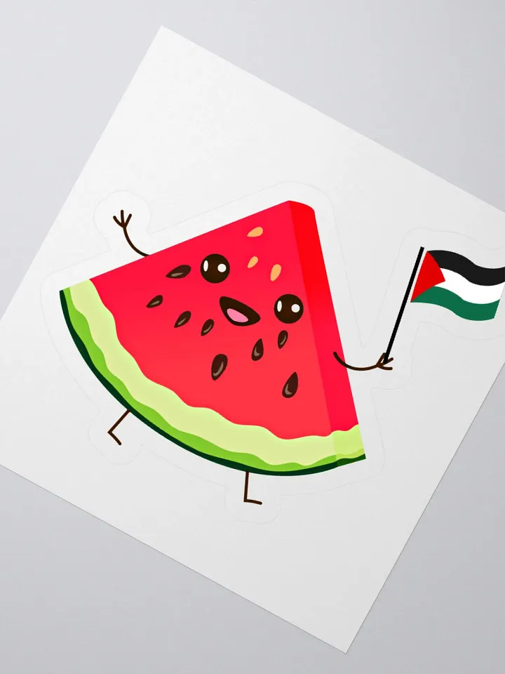 Watermelon Palestine Flag Sticker product image (4)