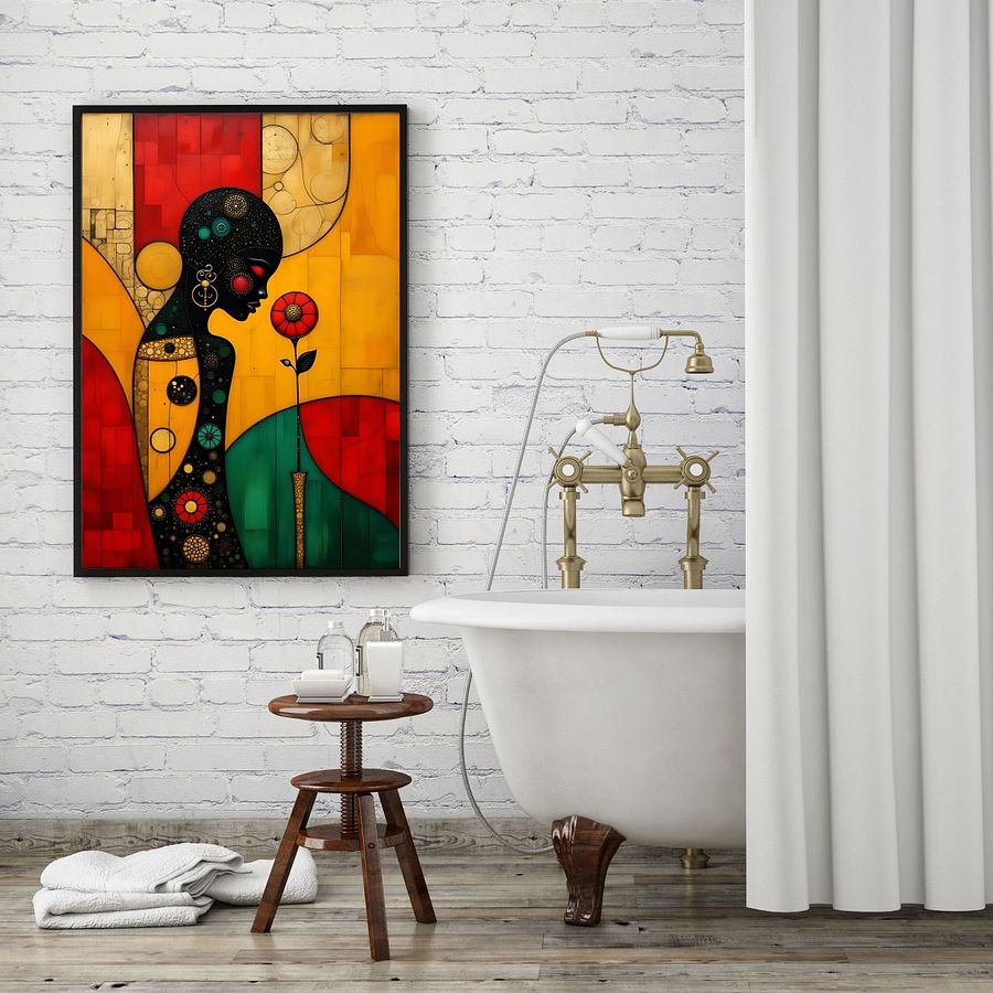 Beauty For Ashes Beautiful Black Woman Illustration Printable Art product image (5)