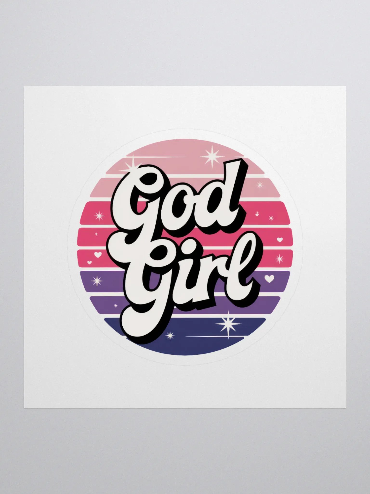 God Girl Kiss Cut Stickers product image (1)