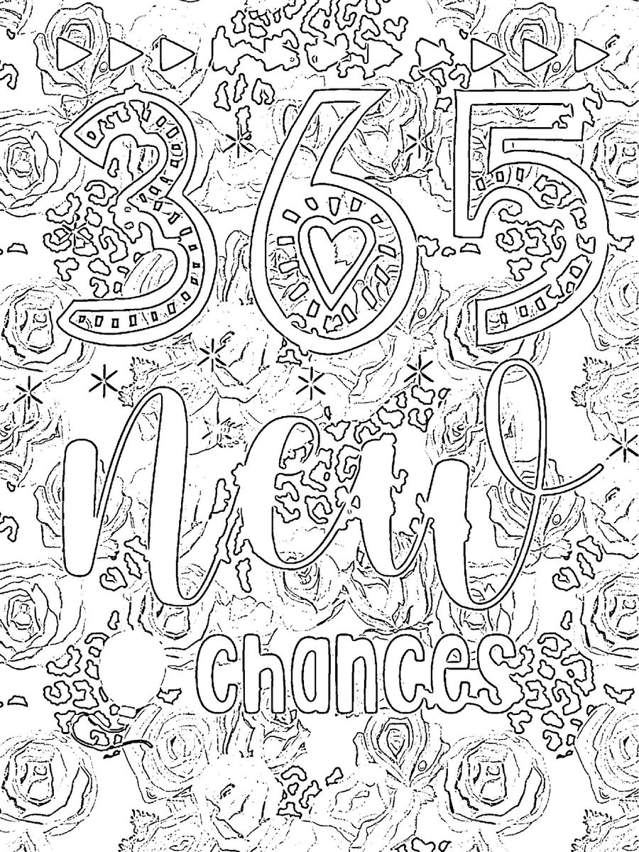 New Year's Eve 365 New Chances Coloring Book product image (3)