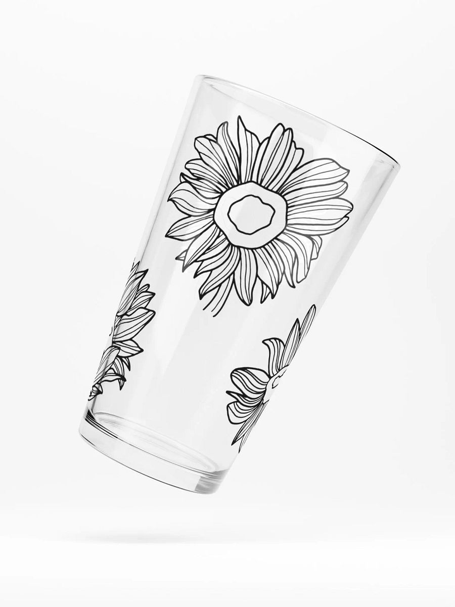 Doodle Flowers Glass product image (5)