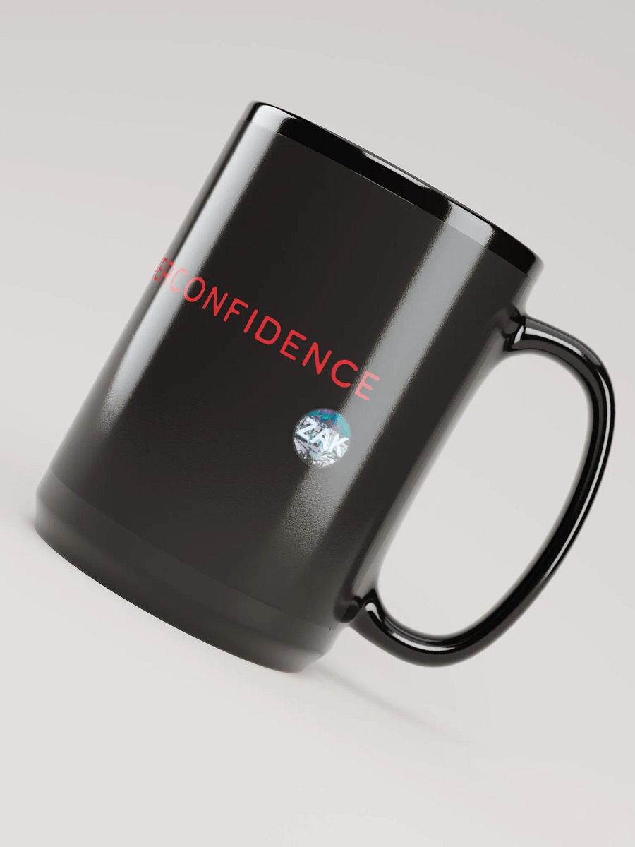 YOU DIED FROM OVERCONFIDENCE 15 oz Black Ceramic Mug product image (4)