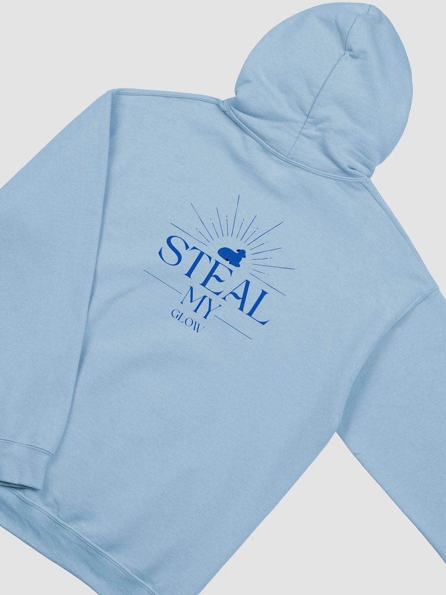 Blue hue Steal My Glow hooded sweatshirt. product image (4)