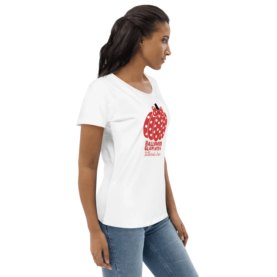 Disney Halloween Polka Pumpkin Women's Fitted Tee product image (4)