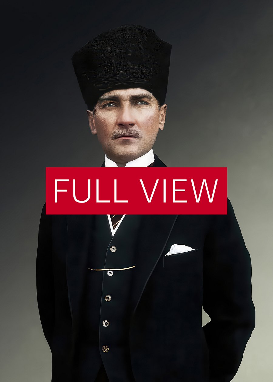 Mustafa Kemal Atatürk photo poster, 1930s — Turkish Leader wall art for office product image (4)
