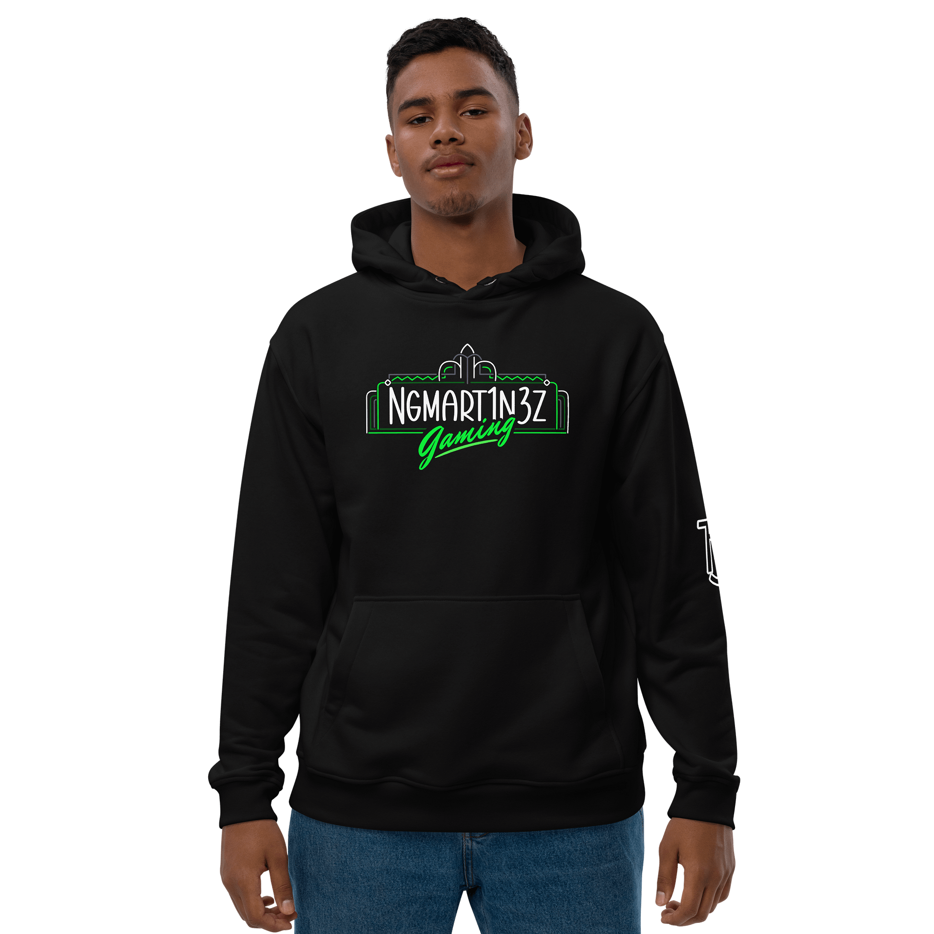 Retro Green Gaming Hoodie product image (2)