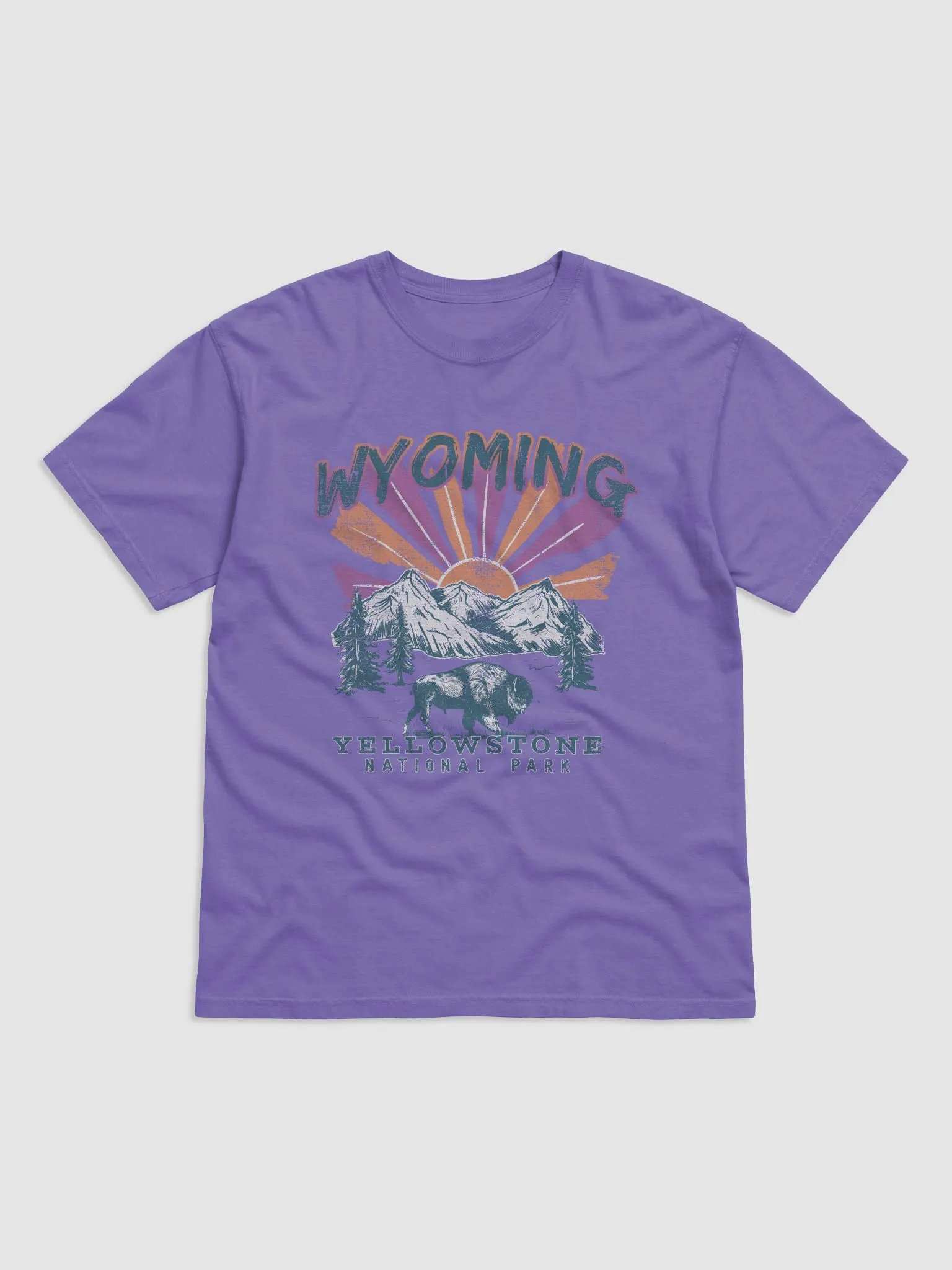 Yellowstone National Park, Wyoming Tee | Retro-Style Western T-Shirt for Travel and Road Trips product image (46)