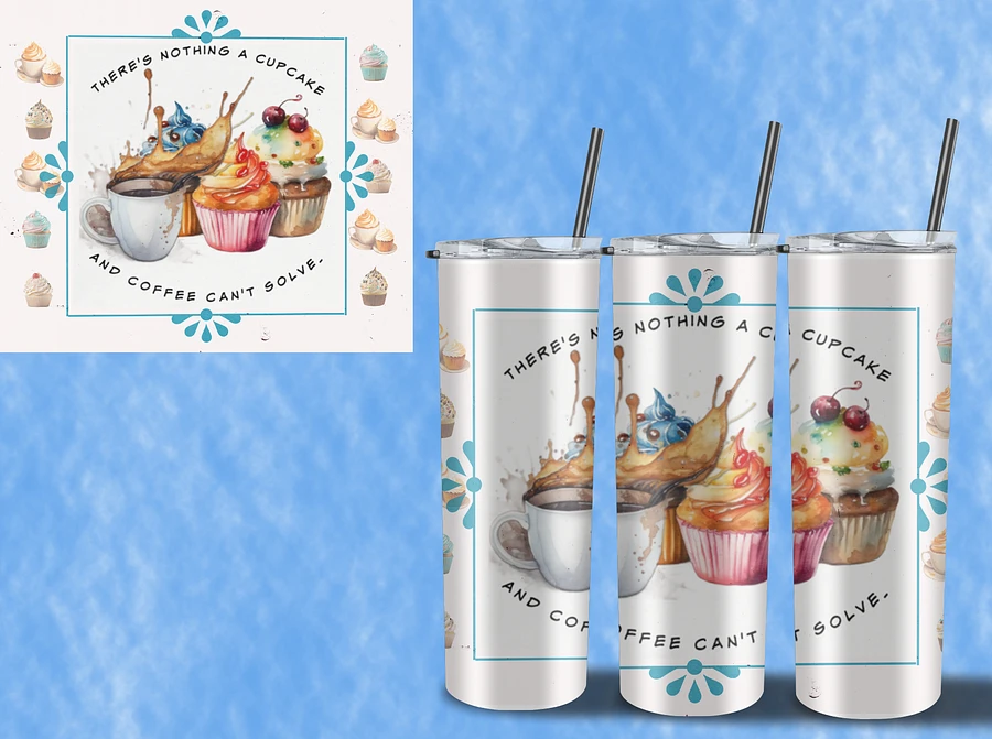 Cupcakes and Coffee Tumbler product image (3)