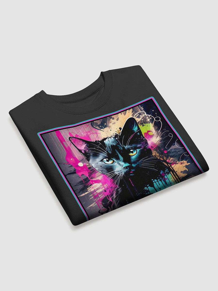 Graffiti Inspired Black Cat Sweatshirt product image (11)