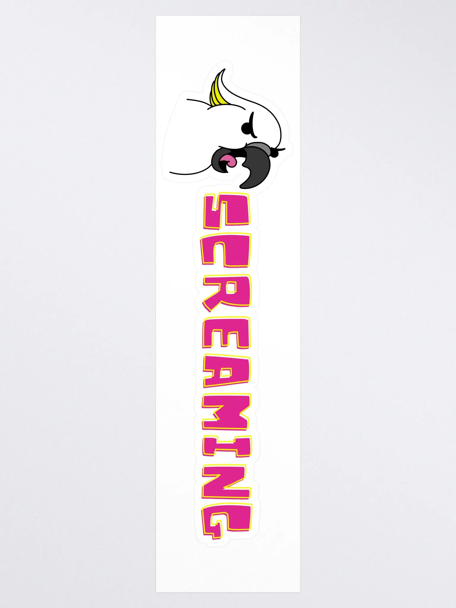 Screaming Cockatoo Long Sticker product image (3)
