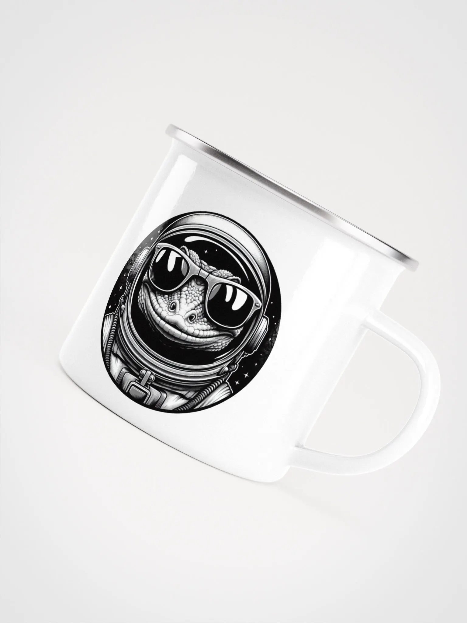 Space Gecko Enamel Mug product image (5)