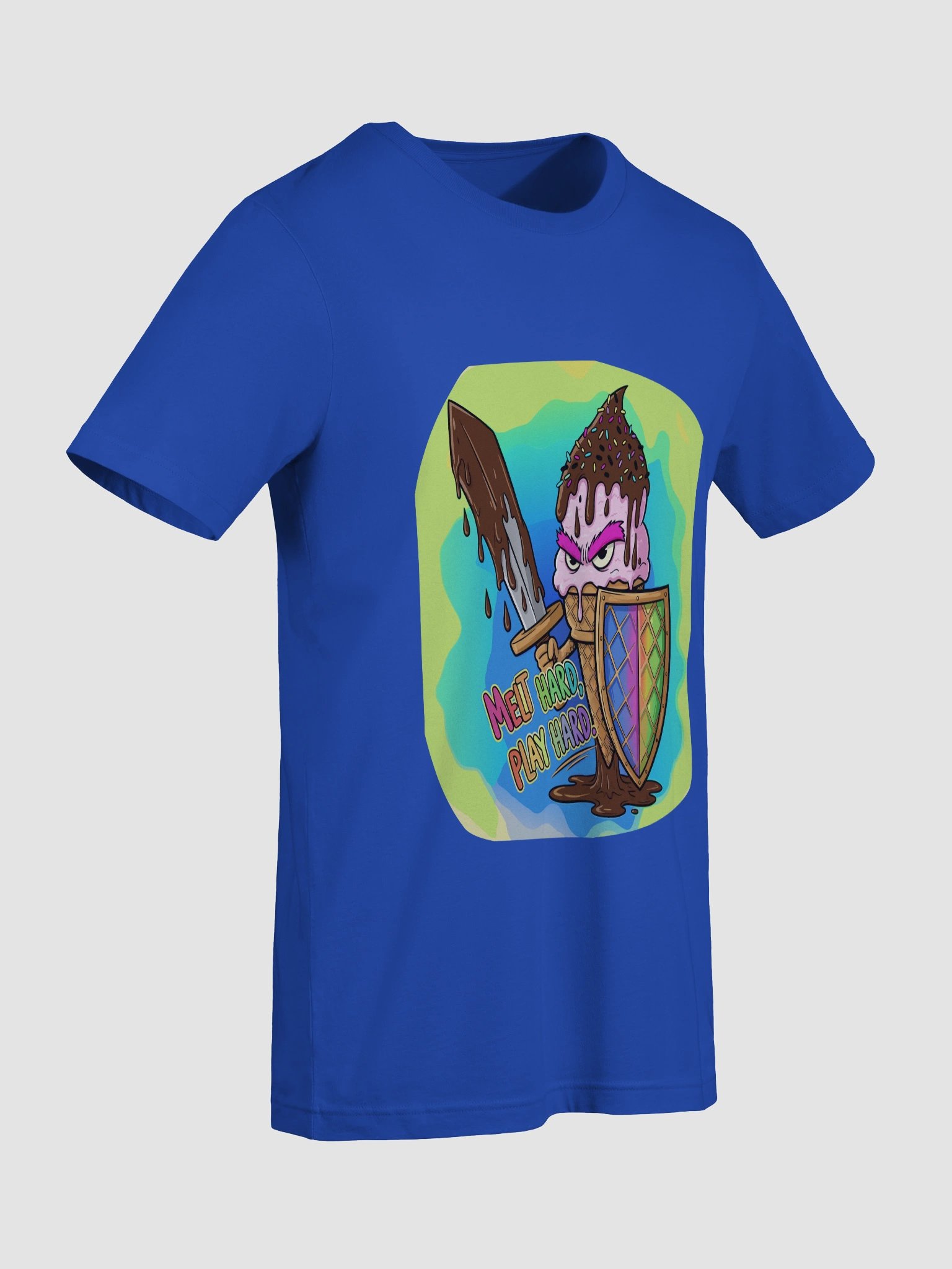 Melt Hard, Play Hard Ice Cream Warrior T-Shirt product image (90)