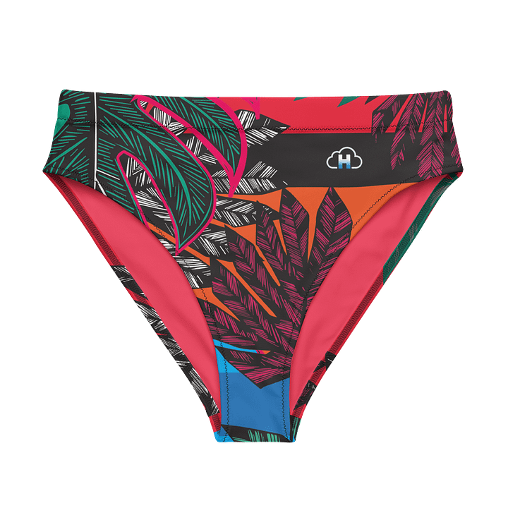 Tropical vision-Recycled High Waisted Bikini Bottom product image (1)