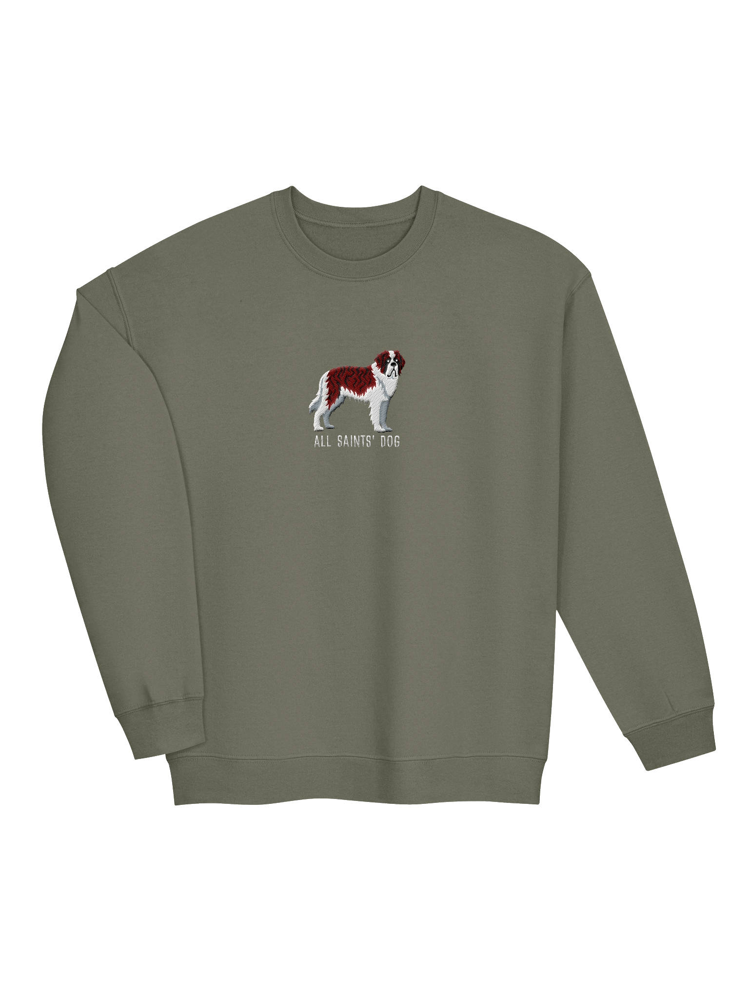 All Saints' Dog Sweatshirt (Embroidered) of a Saint Bernard(Brindle & White) product image (19)