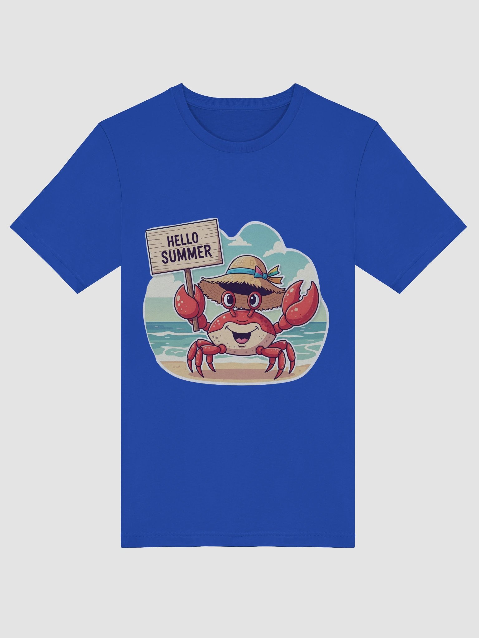 Hello Summer Crab Beach T-Shirt product image (45)