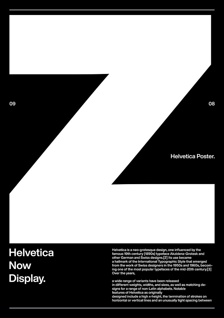 Helvetica Z Poster product image (1)