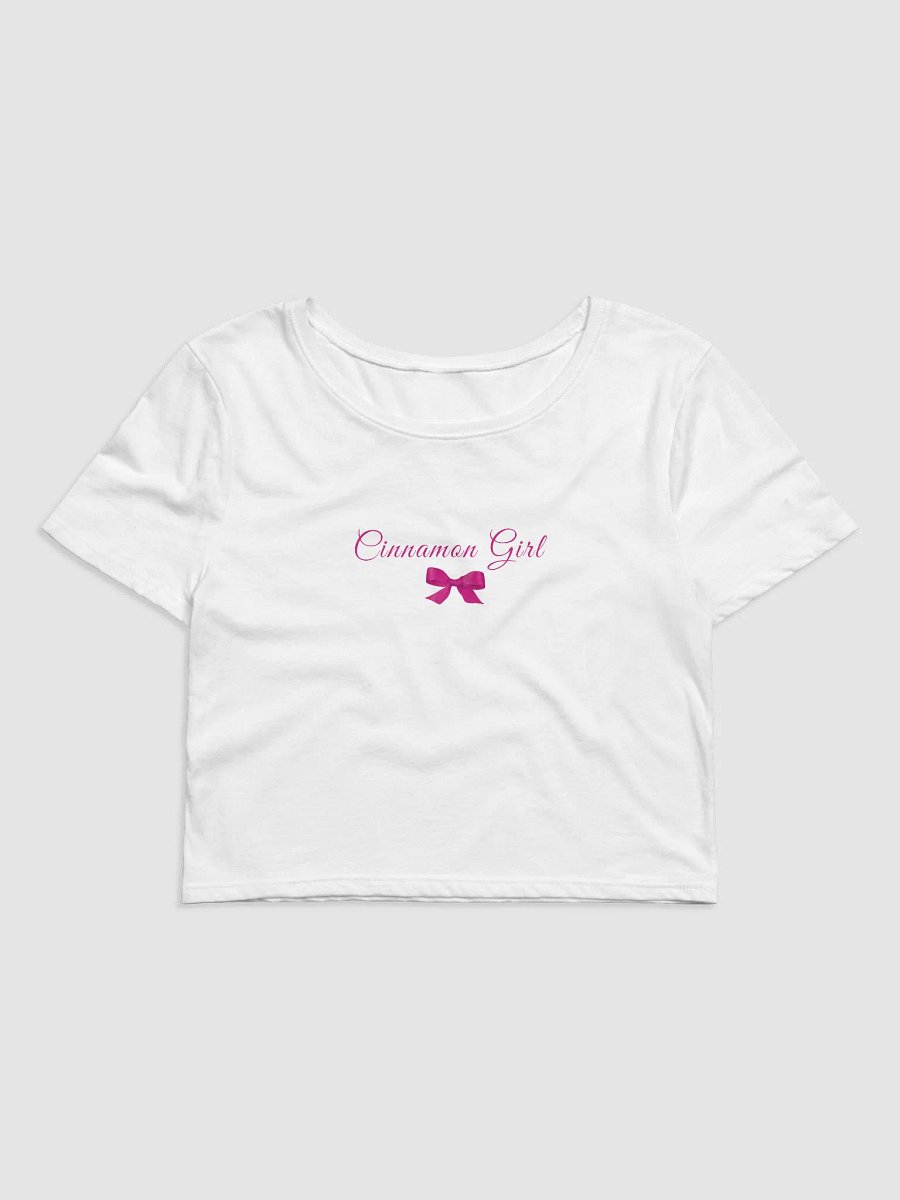 Cinnamon Girl Pink Bow Baby Tee product image (2)