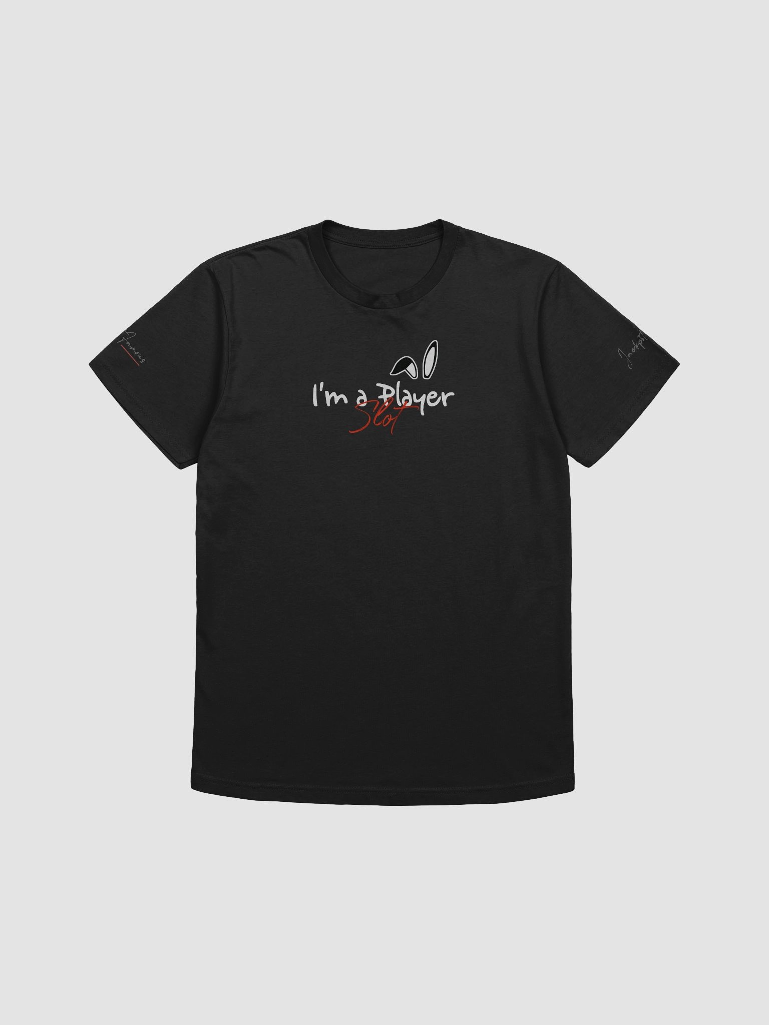 "I'm a Slot Player" Black Tee – Bunny Ears Edition 2 product image (3)