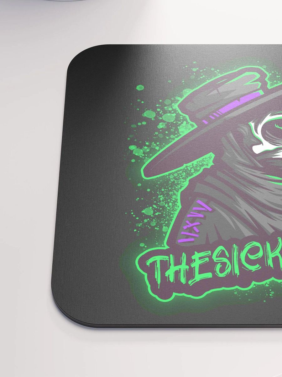 Black background theSICKNESS2300 logo mouse pad product image (6)