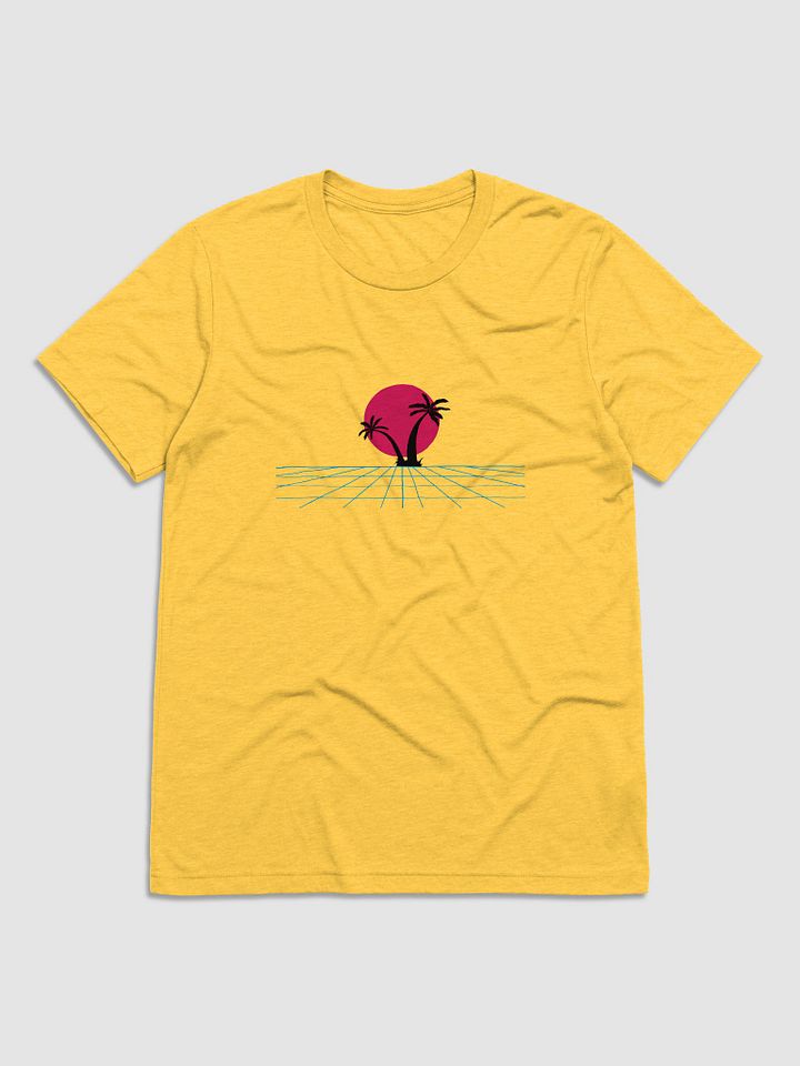 Retro Sunset Grid Tri-Blend Tee product image (1)