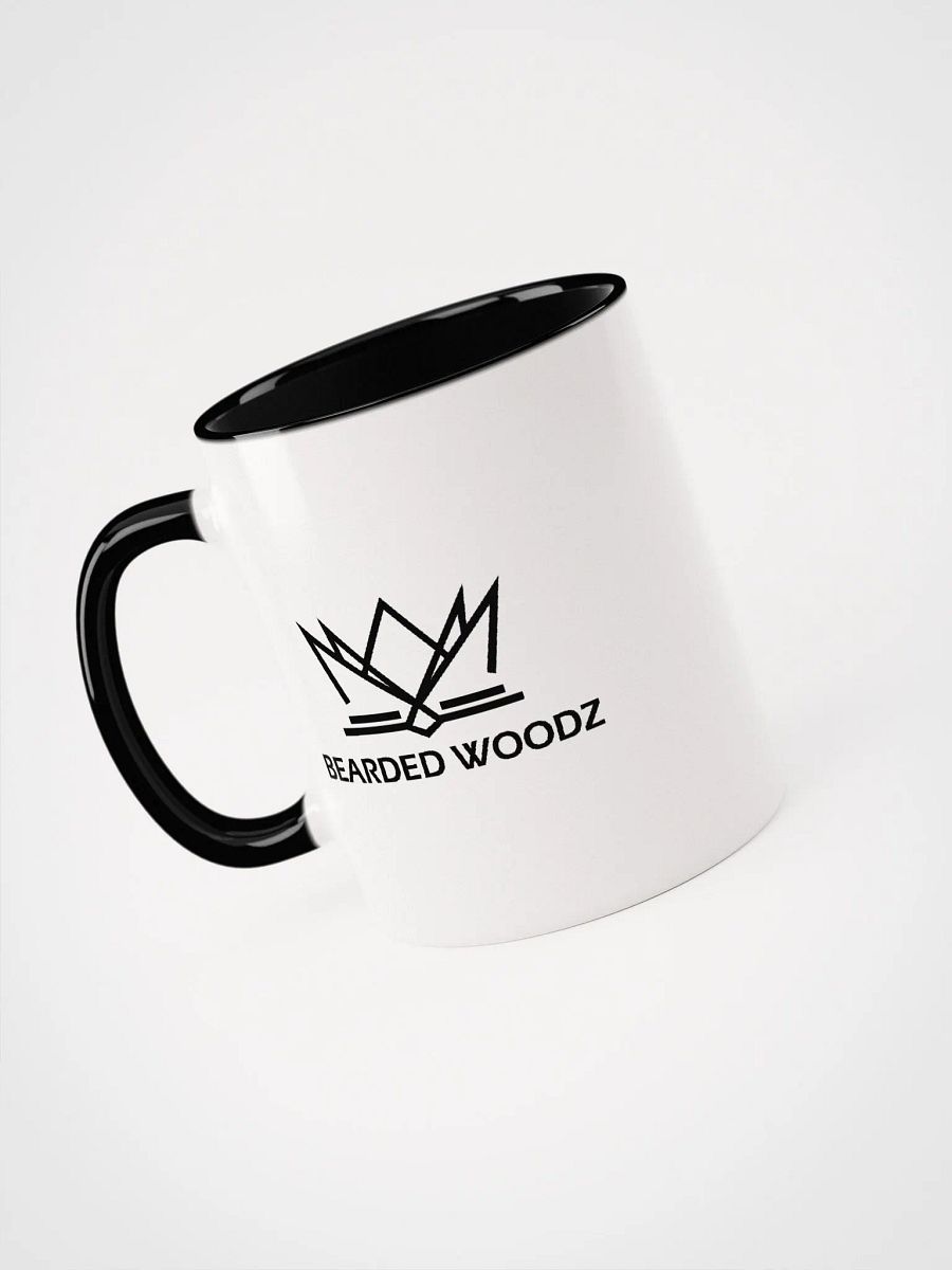 Bearded Woodz Ceramic Mug (Colored Handle & Inside Mug) product image (3)