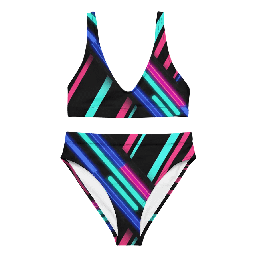 Neon Nightscape Stripe Bikini product image (3)