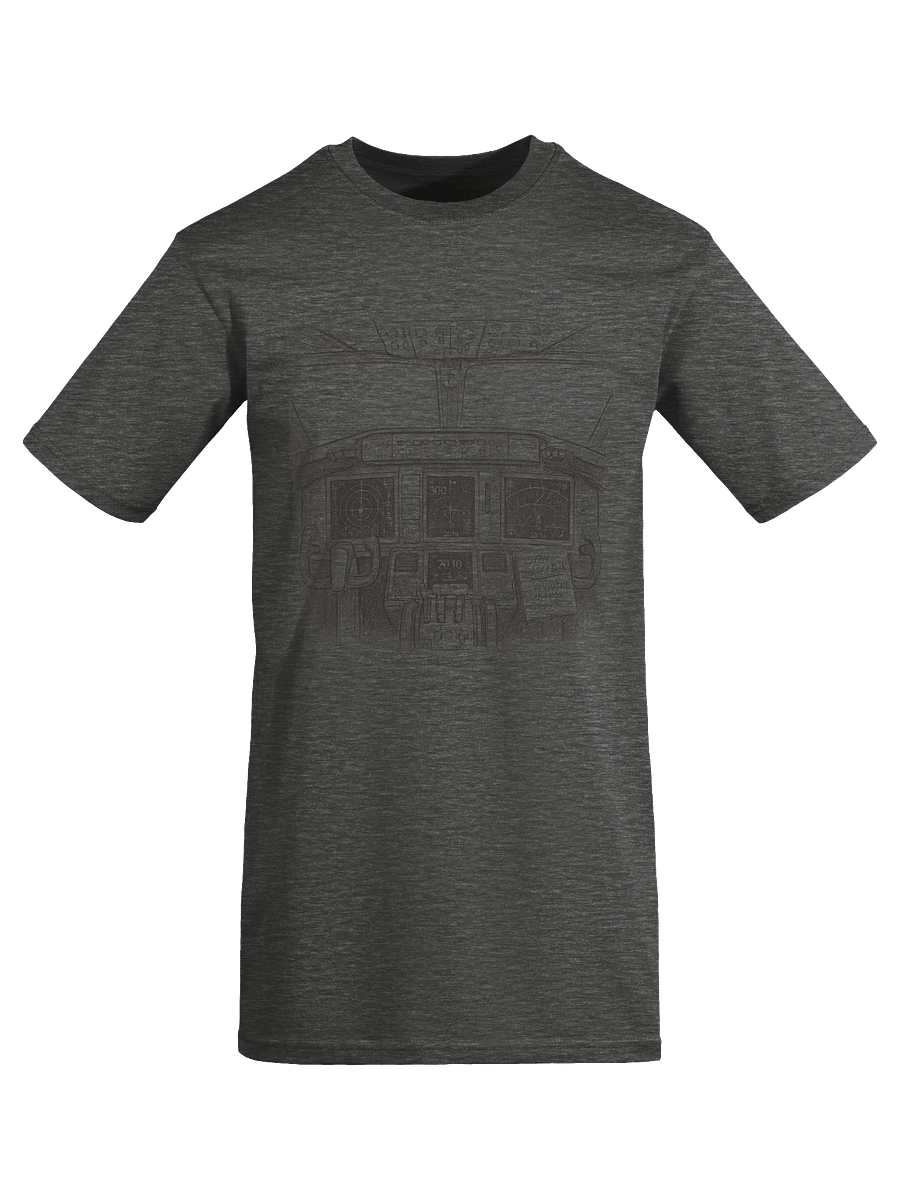 FLIGHT MODE- Washed Cockpit Tee (Charcoal Heather | Cotton Heritage Premium) product image (6)