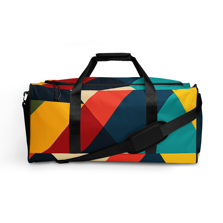 Bold Geometric Travel Duffel Bag – Durable, Spacious & Stylish Carryall product image (1)