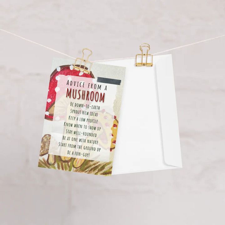 Advice From a Mushroom Greeting Card product image (1)