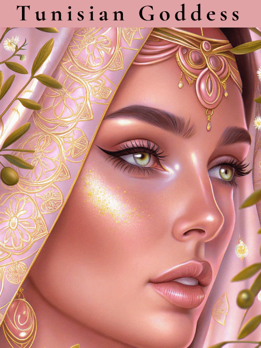 Grace and Strength The Beauty of African Women in Art -Tunisian Goddess ( Coloring E-book) product image (2)