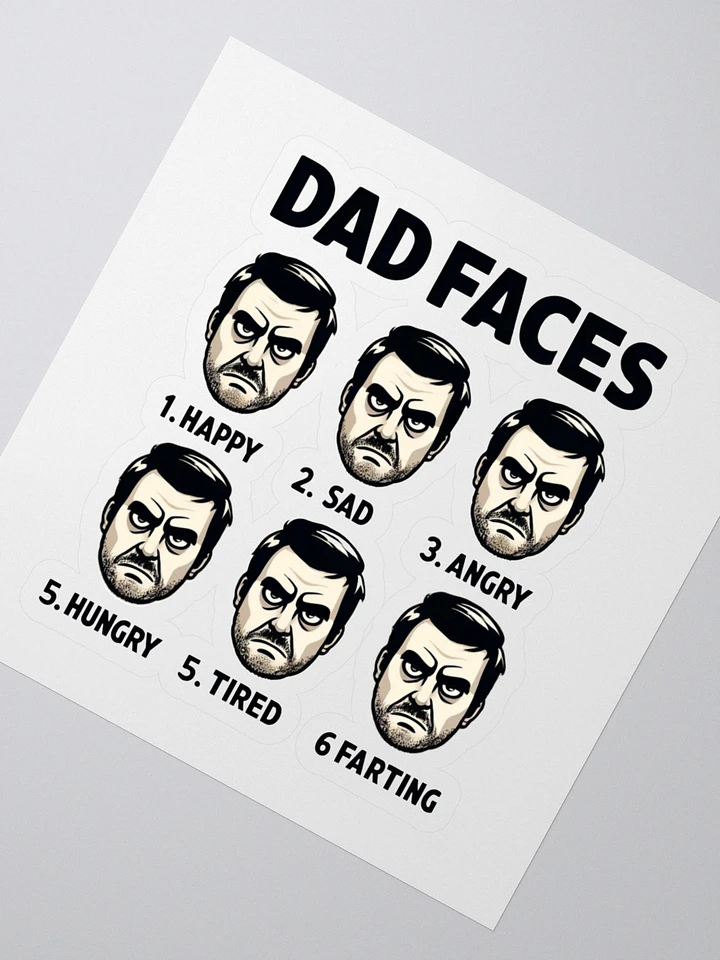 DAD FACES Kiss Cut Stickers Set product image (2)