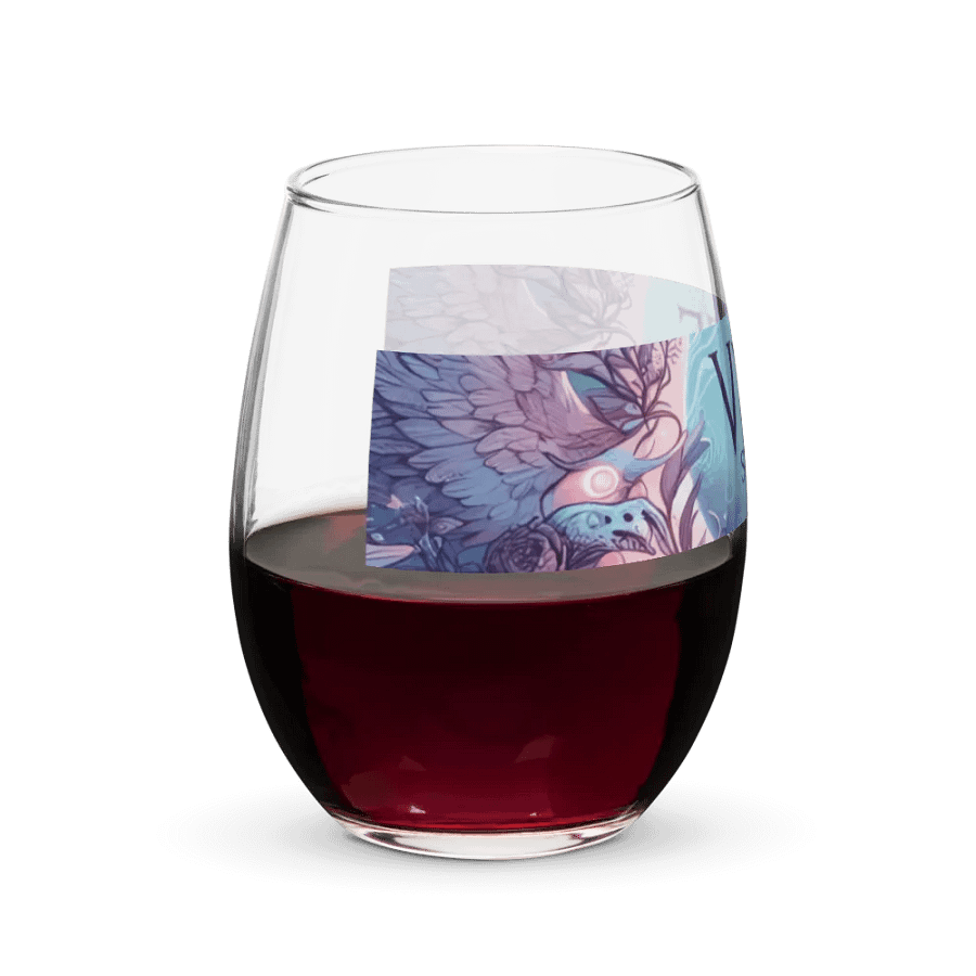 Fantasy Birds Stemless Wine Glass product image (8)