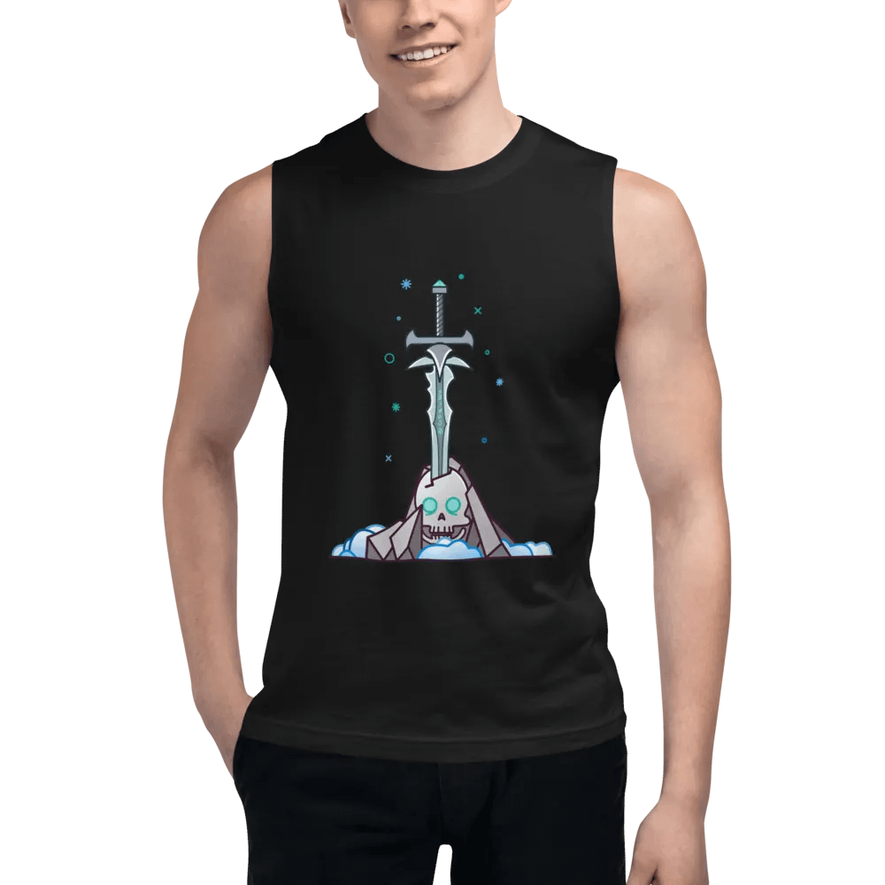 Sword in the Skull - Lich Variation - Men's Style Muscle Tank product image (5)