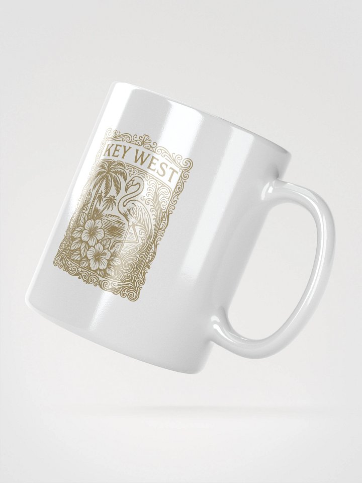 Key West Ceramic Mug with Flamingo and Hibiscus product image (2)