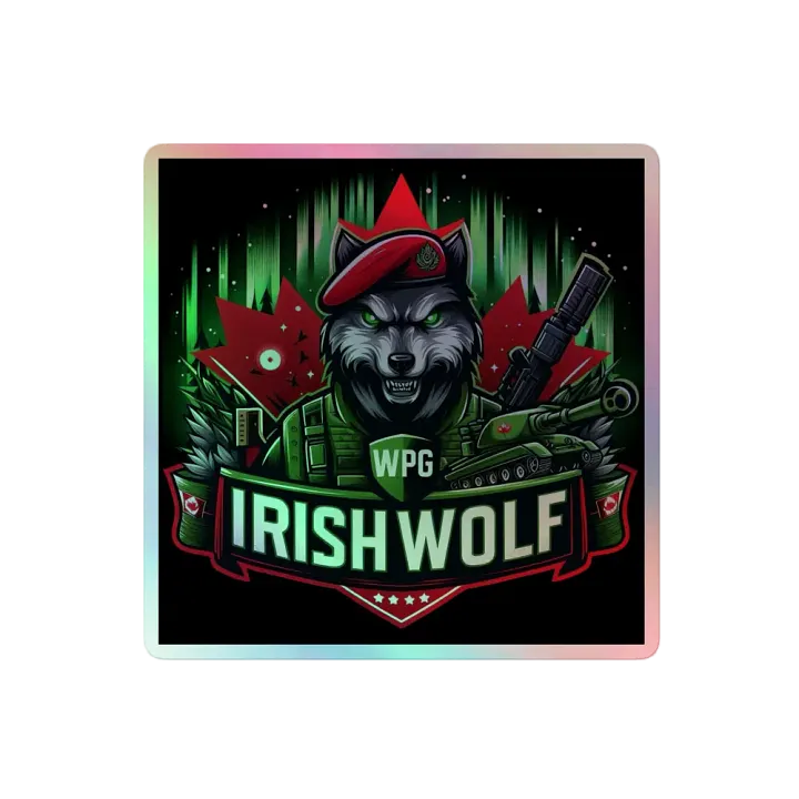 Irish Wolf Holographic Stickers product image (2)