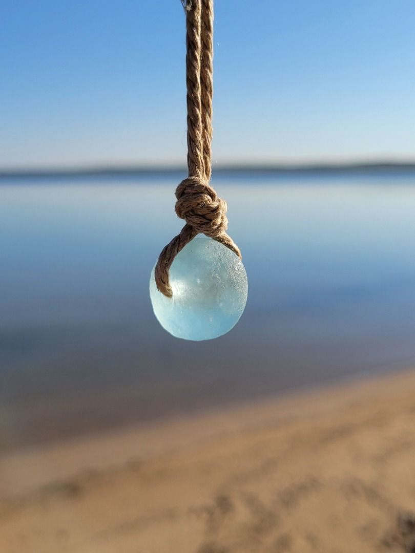 Surfer's Choker Recycled Glass Bead product image (2)