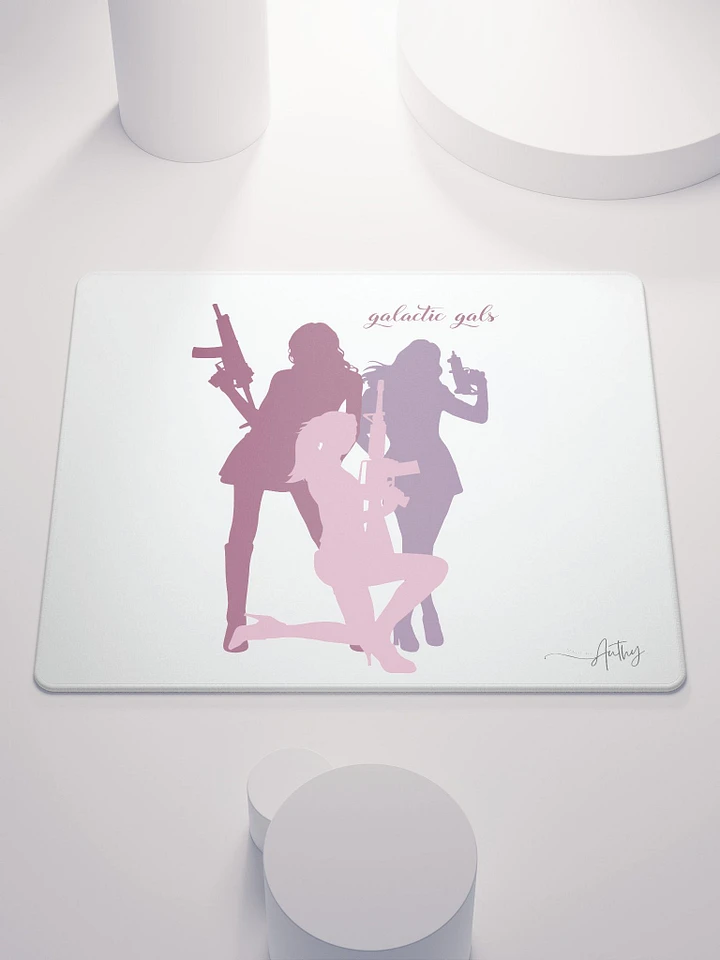 Galactic Gals Mouse Pad: Charting Stellar Nights in the Verse! product image (1)