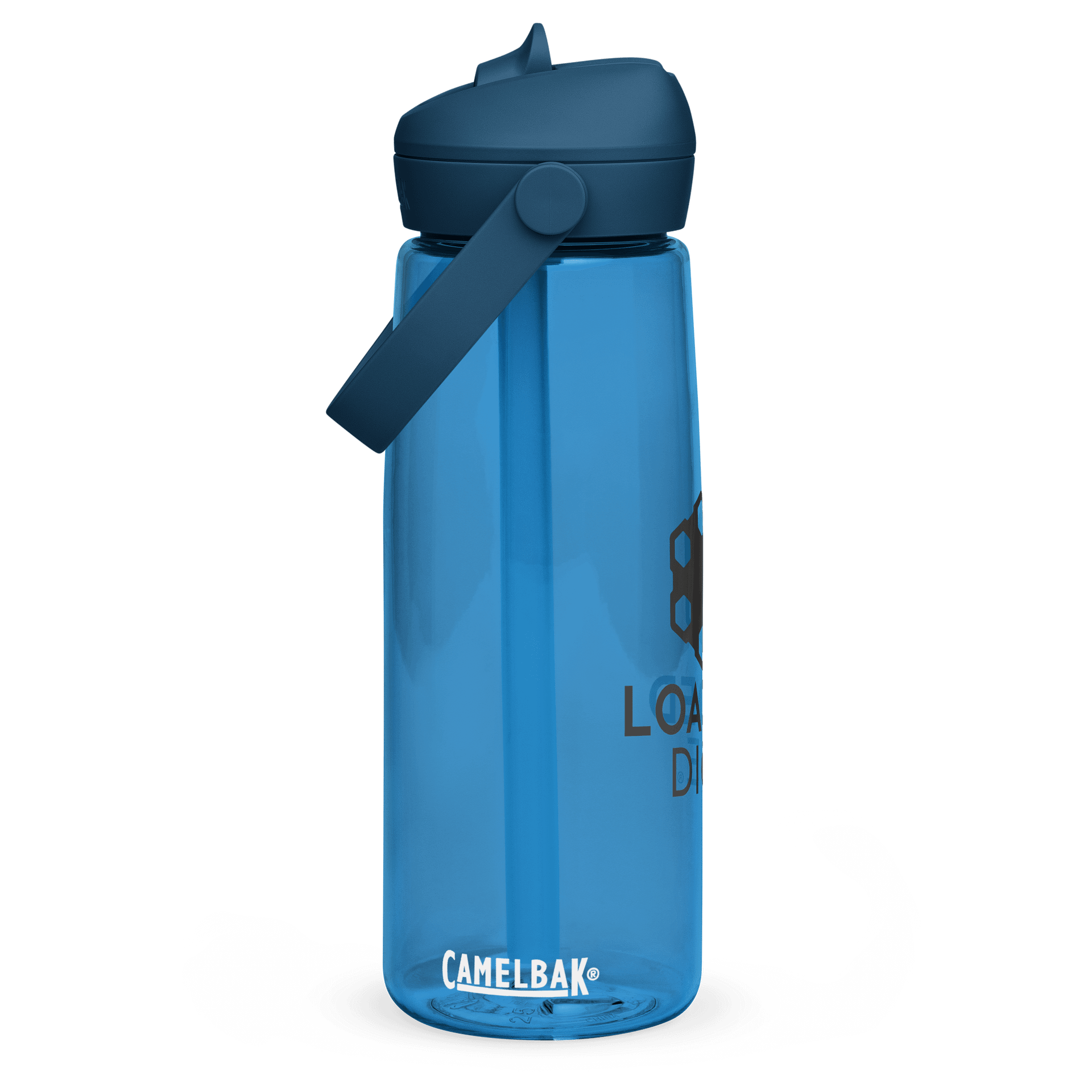 Loaded Dice Graphic Water Bottle Blue product image (1)