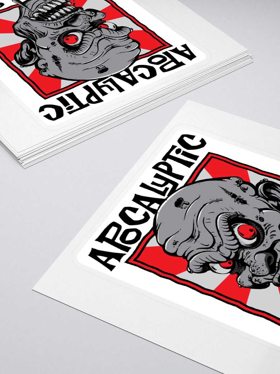 Apocalyptic Survival Skills 50% Luck 50% Sarcasm Funny Zombie Sticker product image (10)