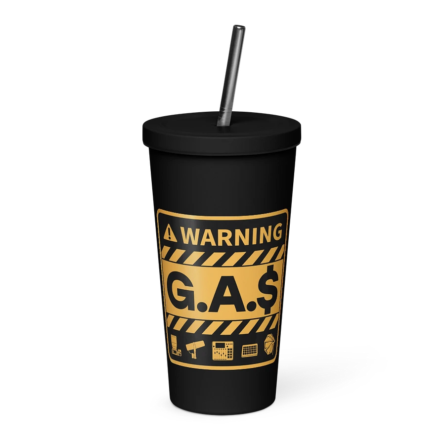 G.A.$. Warning Tumbler With Straw product image (3)