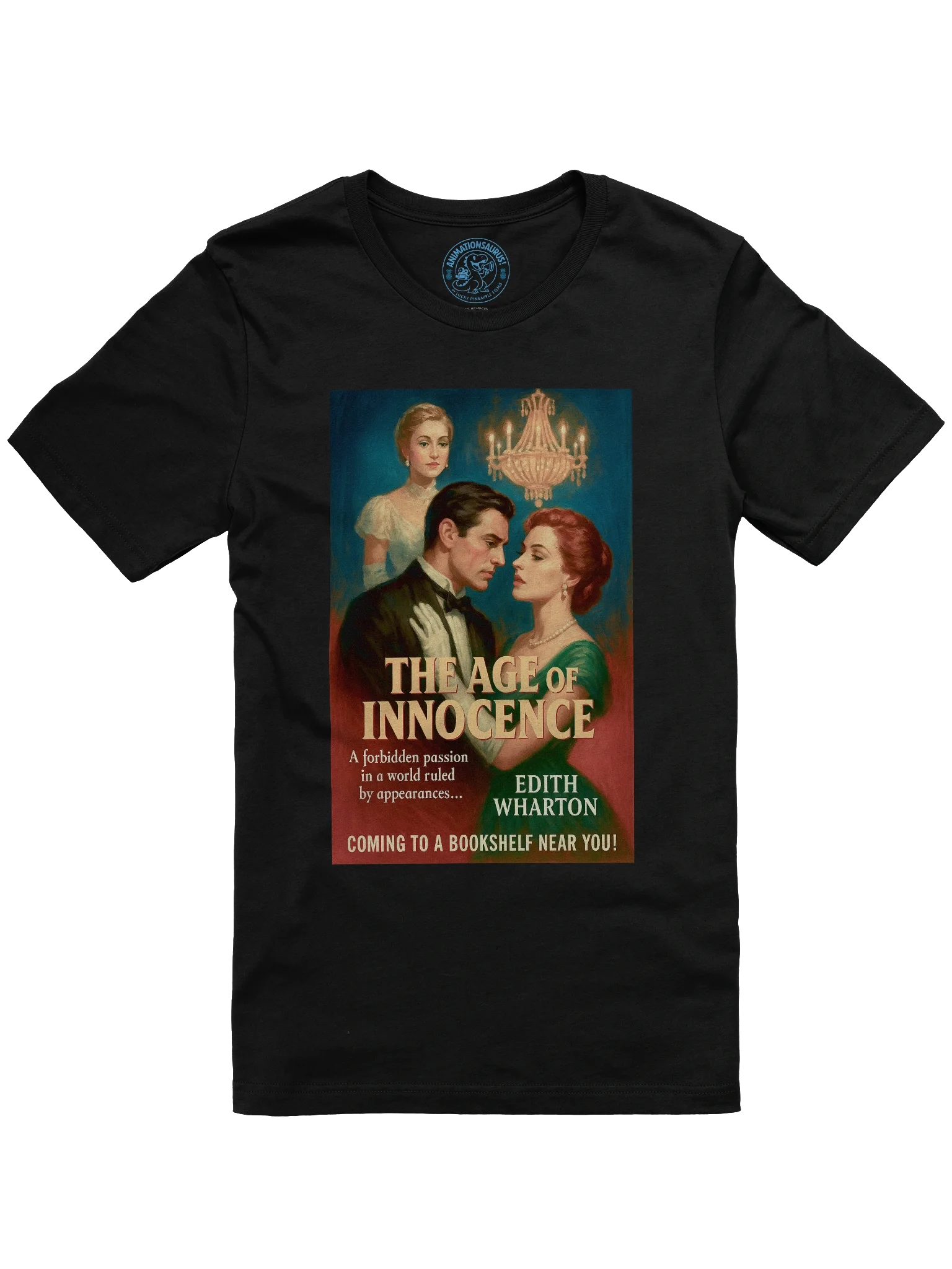 "The Age of Innocence" 1950's Faux Retro Film Poster Edith Wharton Concert Tee Fit Unisex T-Shirt product image (1)