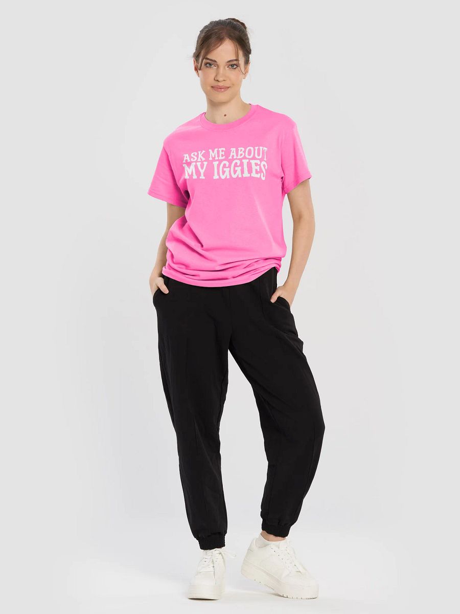 Ask Me About My Iggies Funny Pink T-Shirt product image (5)