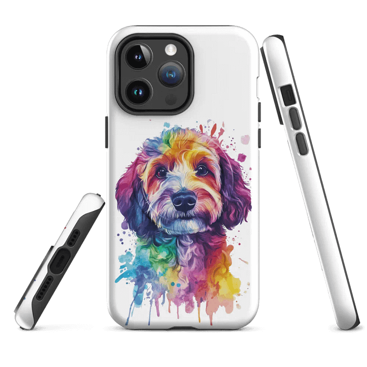 Cockapoo Dog Art iPhone® MagSafe® Tough Case product image (4)