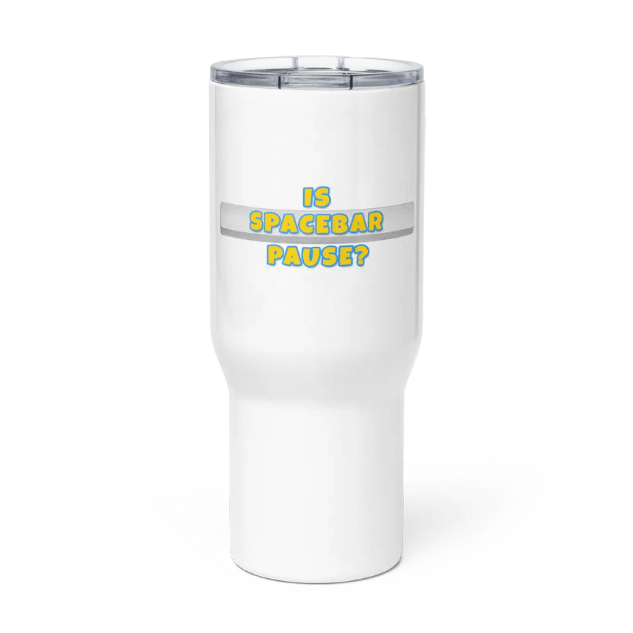 The Is Spacebar Pause? Travel Mug product image (3)