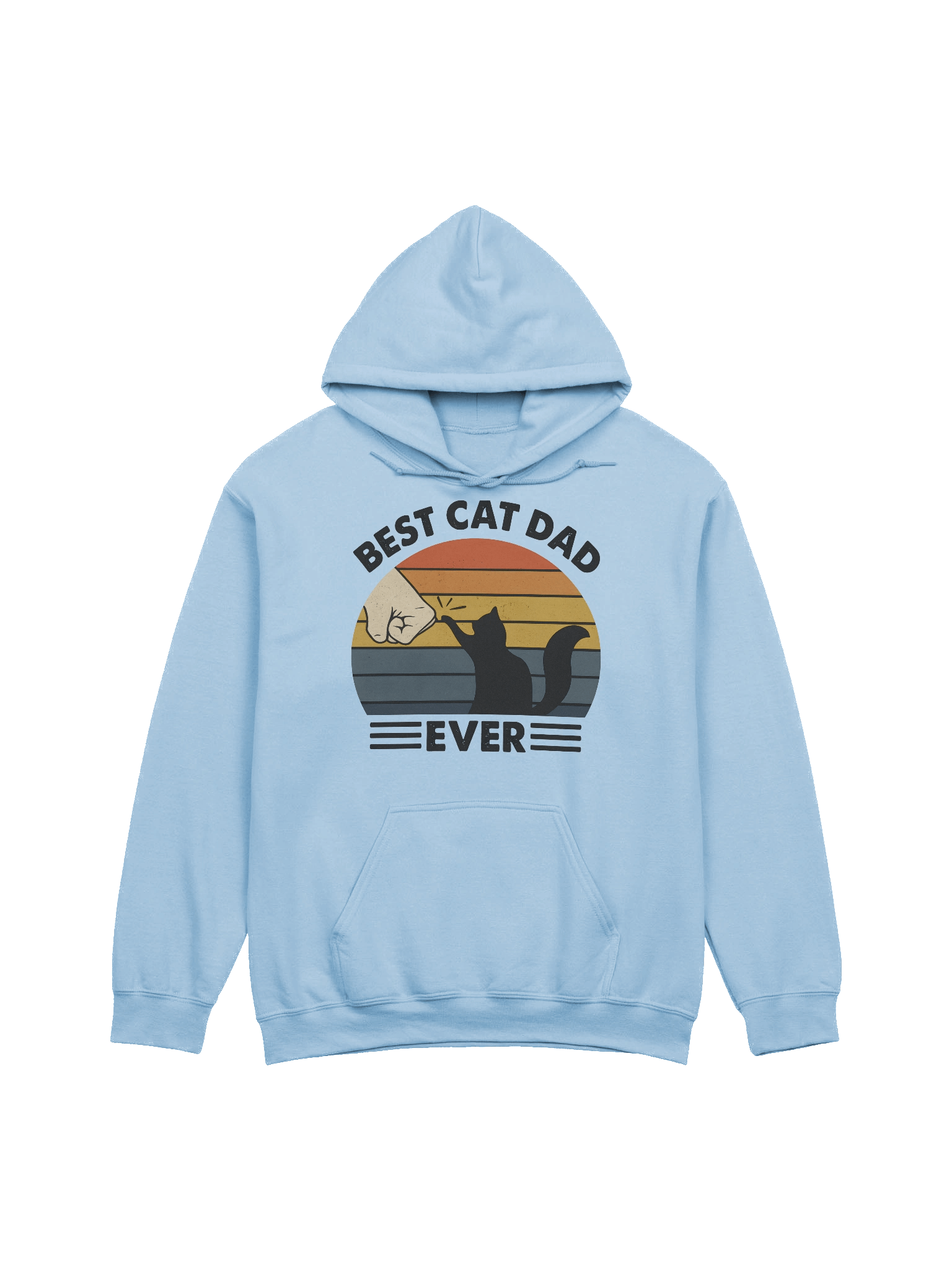 Best Cat Dad Ever Hoodie – Funny Cat Dad Gift for Men | Retro Cat Lover Sweatshirt for Him product image (21)