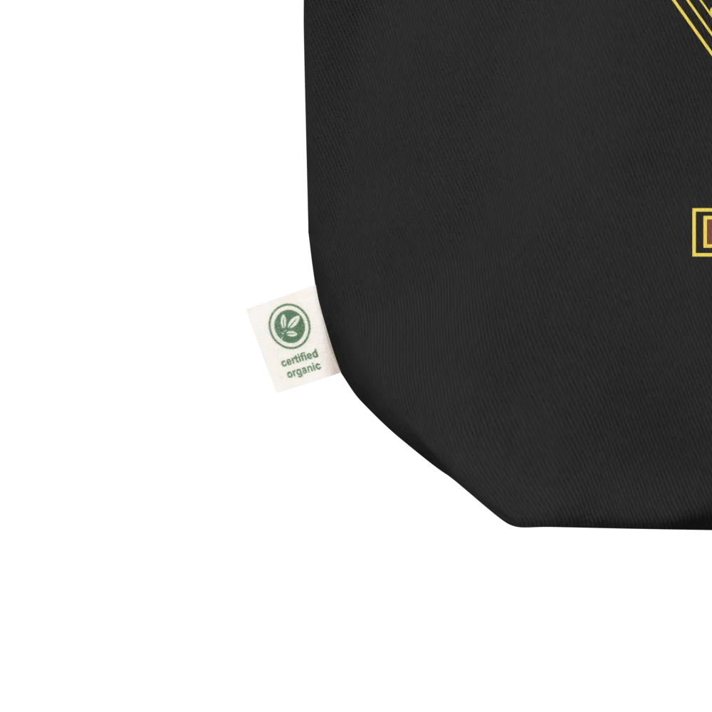 Helianthus Sunflower Organic Tote Bag in Black product image (3)